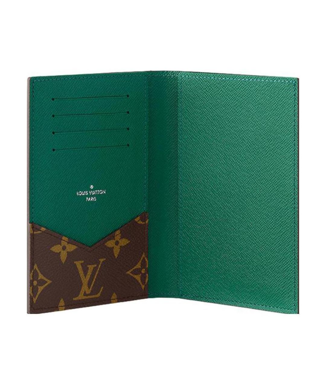 LOUIS VUITTON Коричневая кожаная папка для документов, фото 4