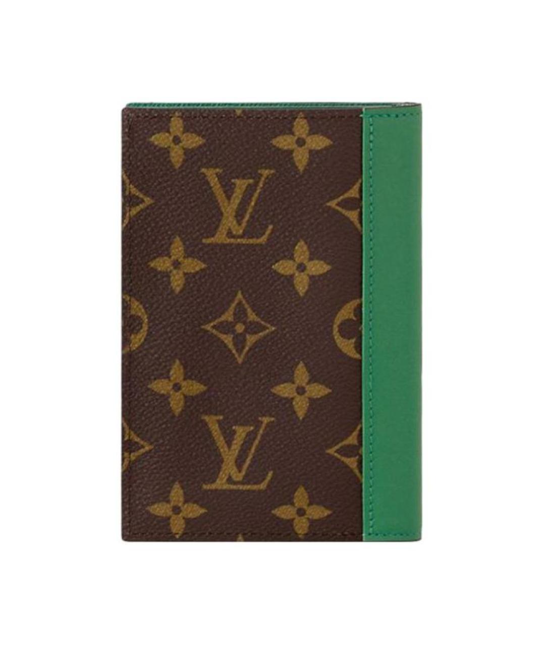 LOUIS VUITTON Коричневая кожаная папка для документов, фото 3