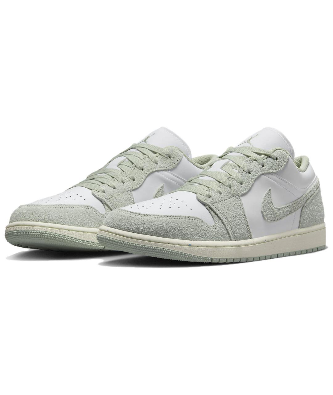 JORDAN Белые кожаные низкие кроссовки / кеды, фото 5