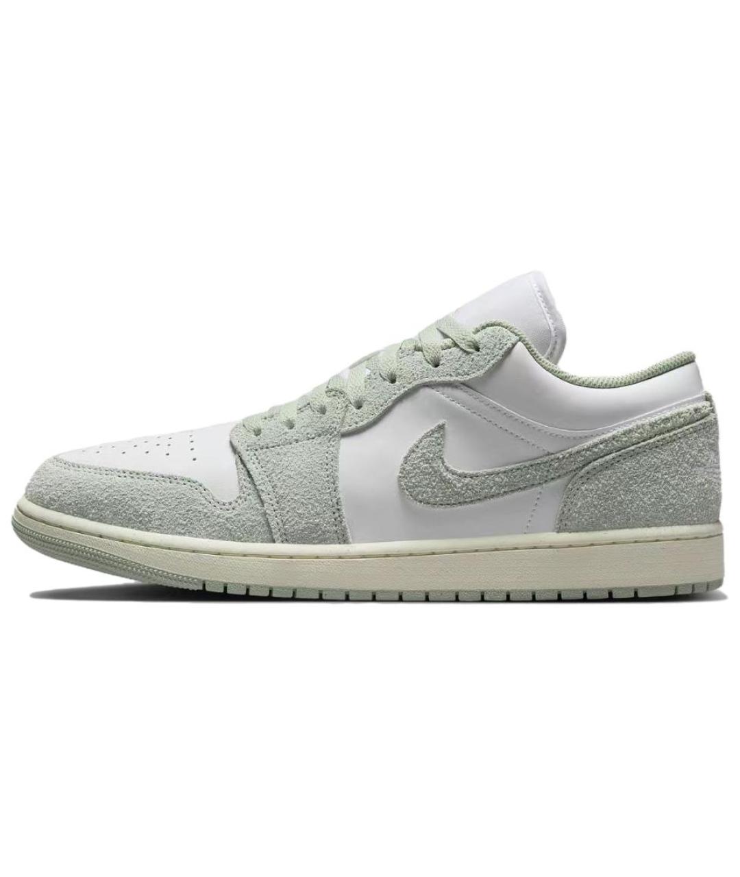 JORDAN Белые кожаные низкие кроссовки / кеды, фото 2