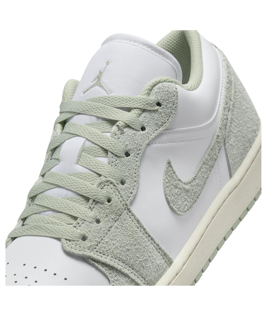 JORDAN Белые кожаные низкие кроссовки / кеды, фото 3