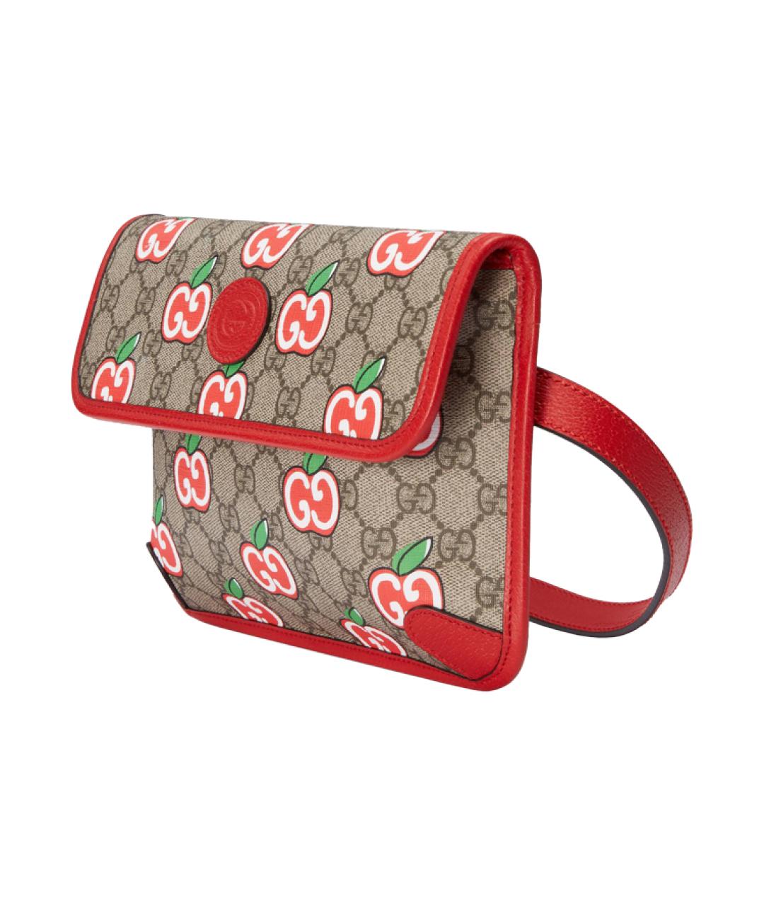 GUCCI Бежевая хлопковая поясная сумка, фото 2