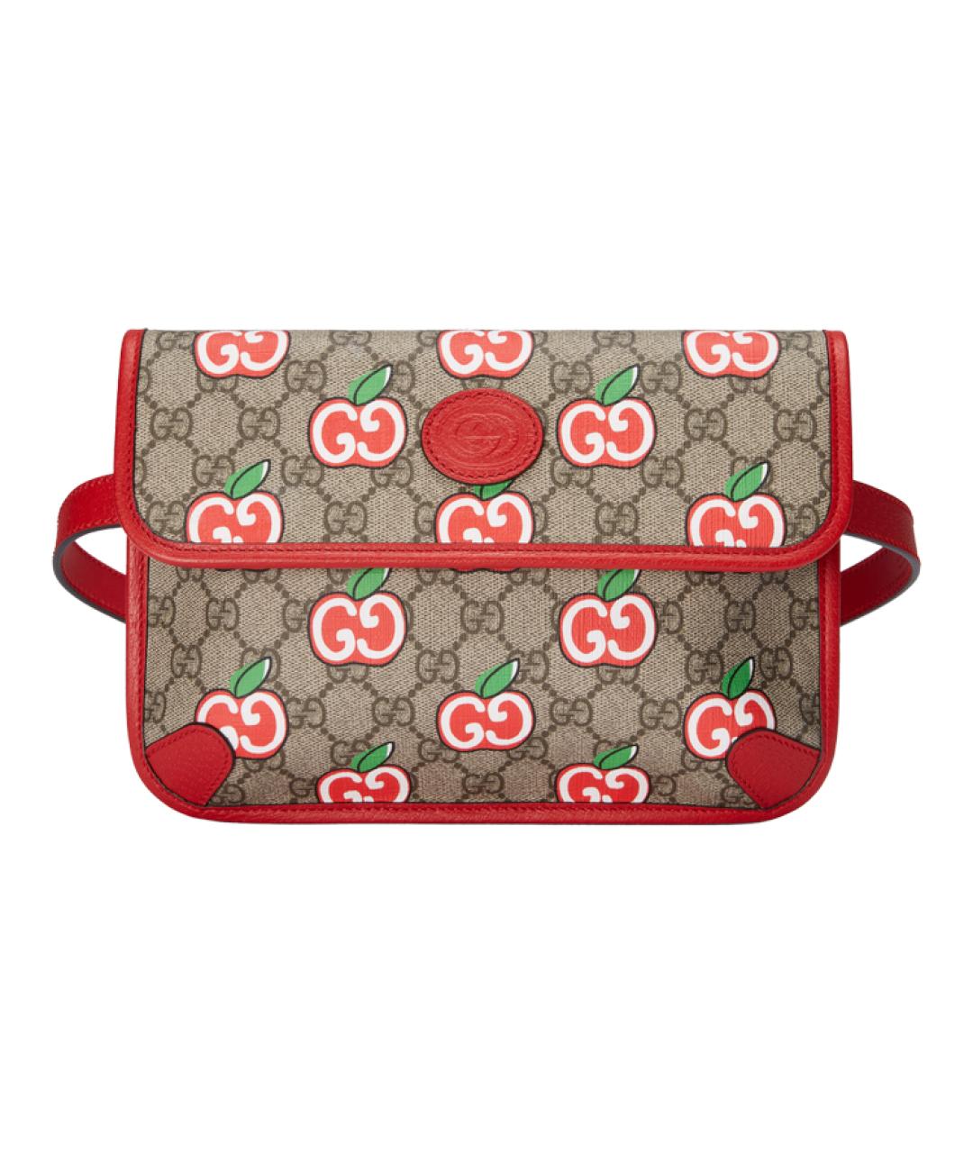 GUCCI Бежевая хлопковая поясная сумка, фото 1