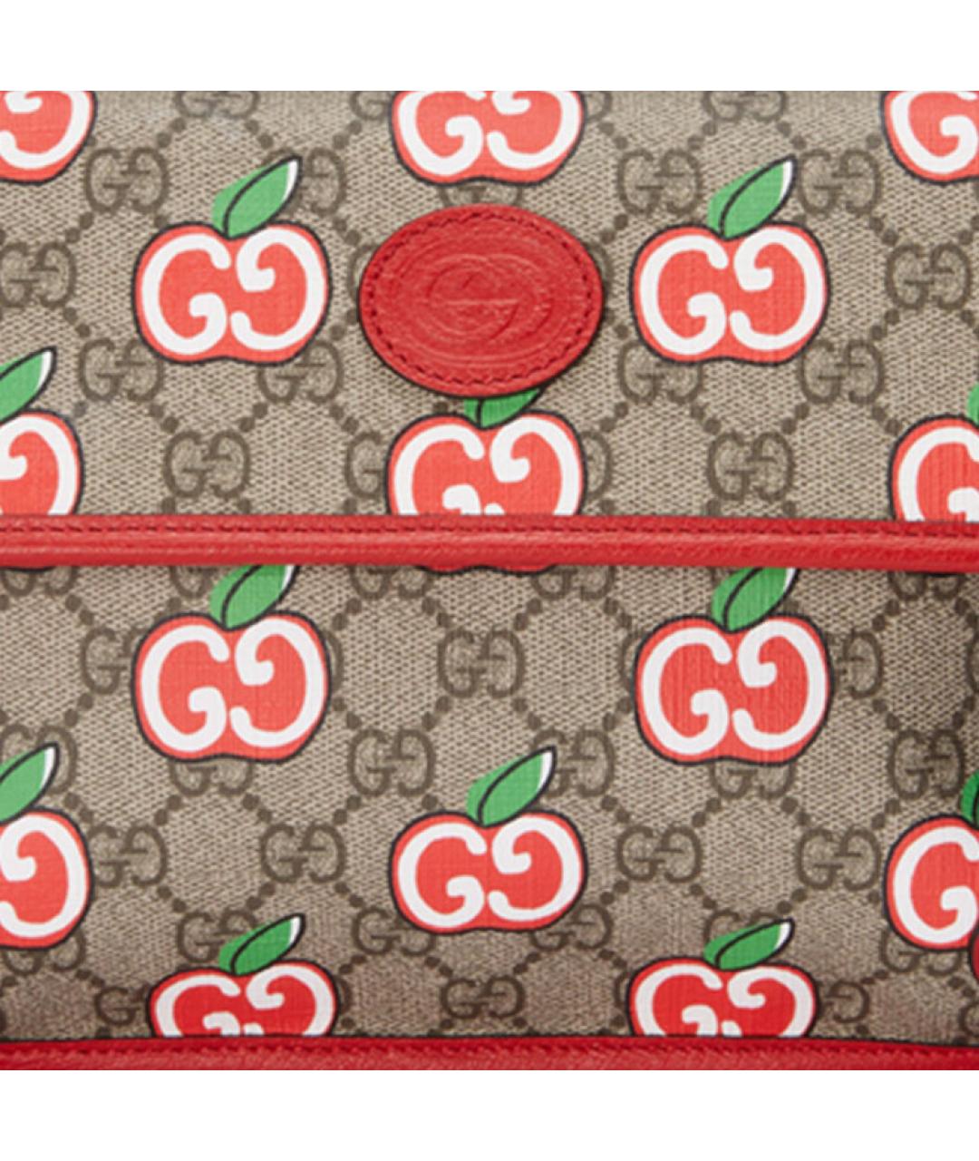 GUCCI Бежевая хлопковая поясная сумка, фото 7