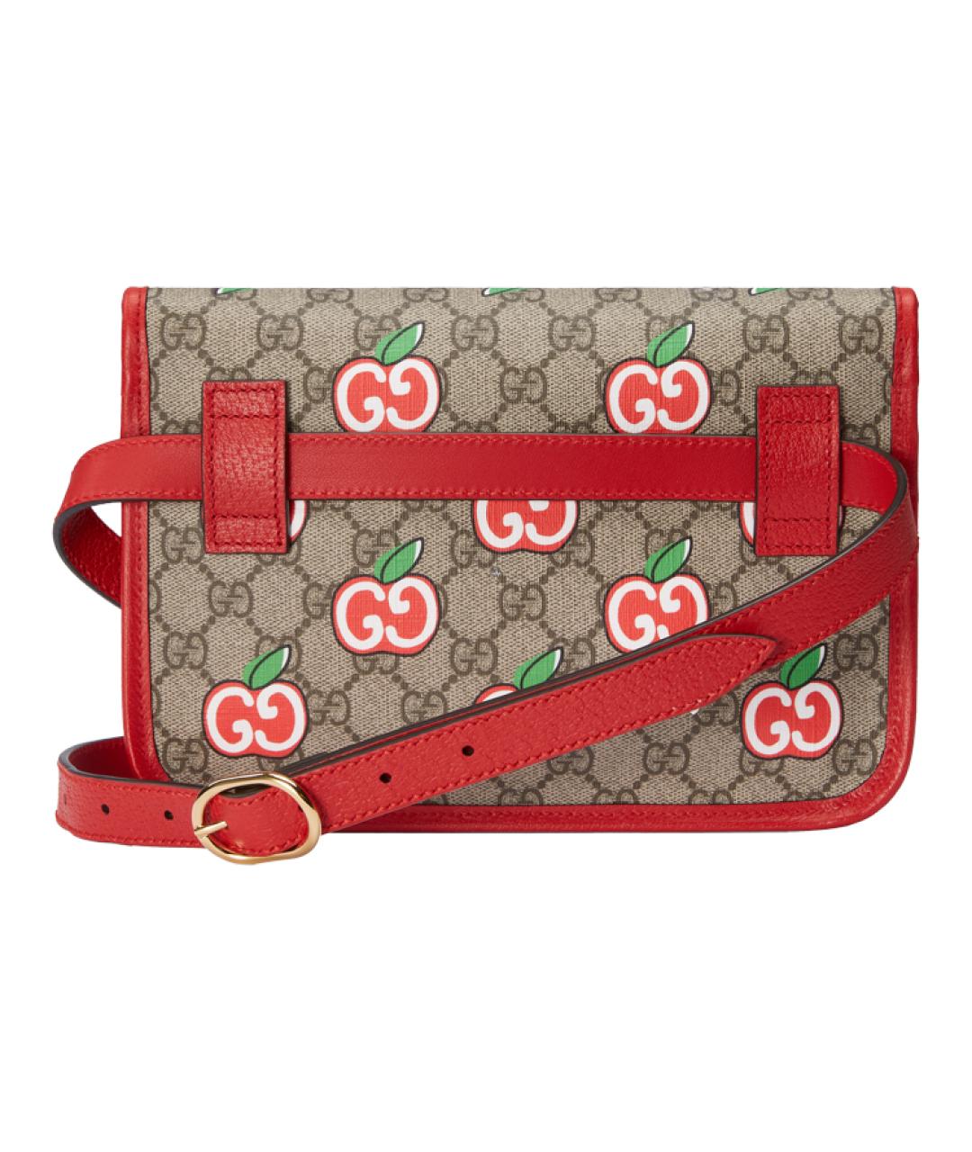 GUCCI Бежевая хлопковая поясная сумка, фото 6