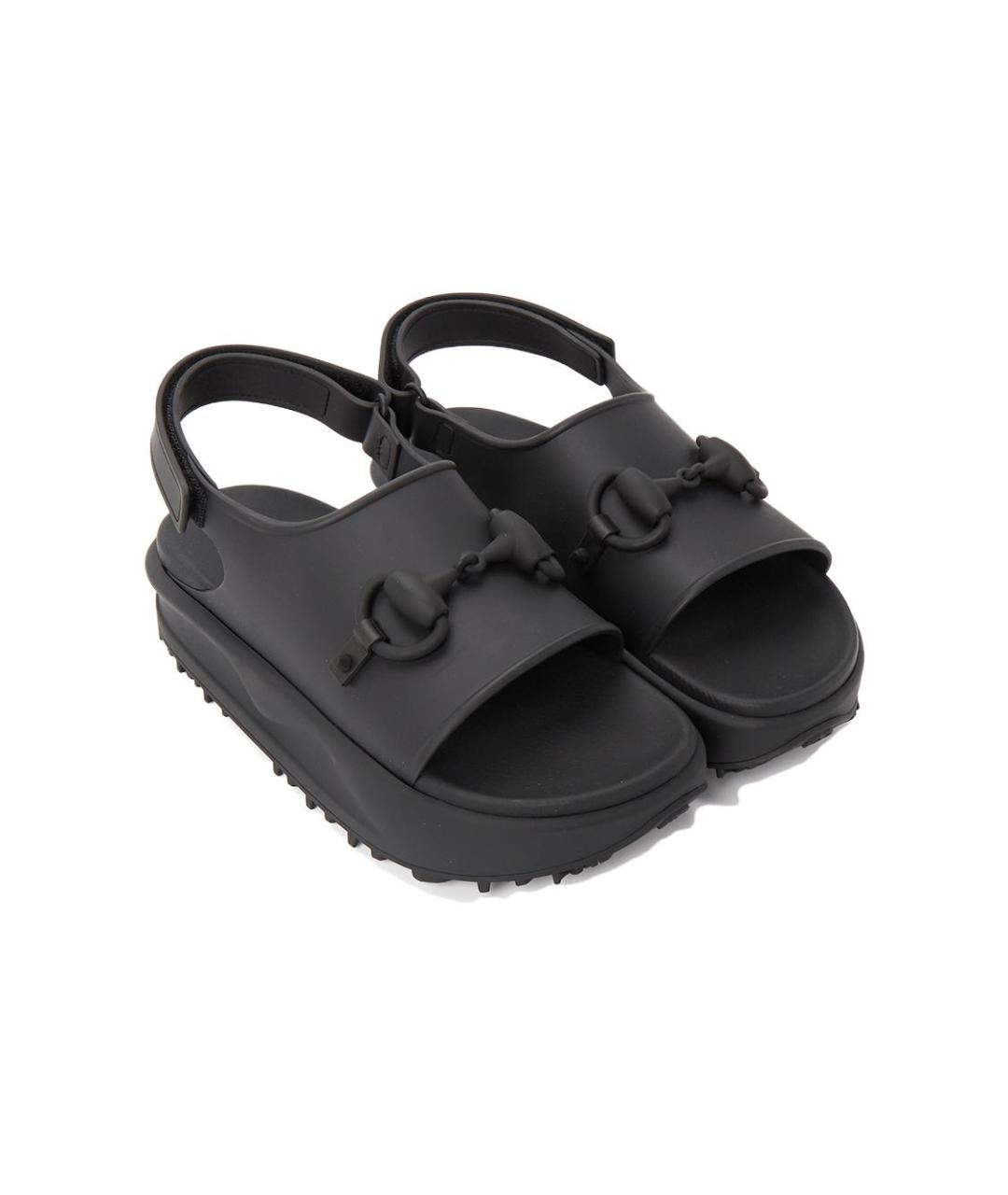 GUCCI Черные сандалии, фото 3