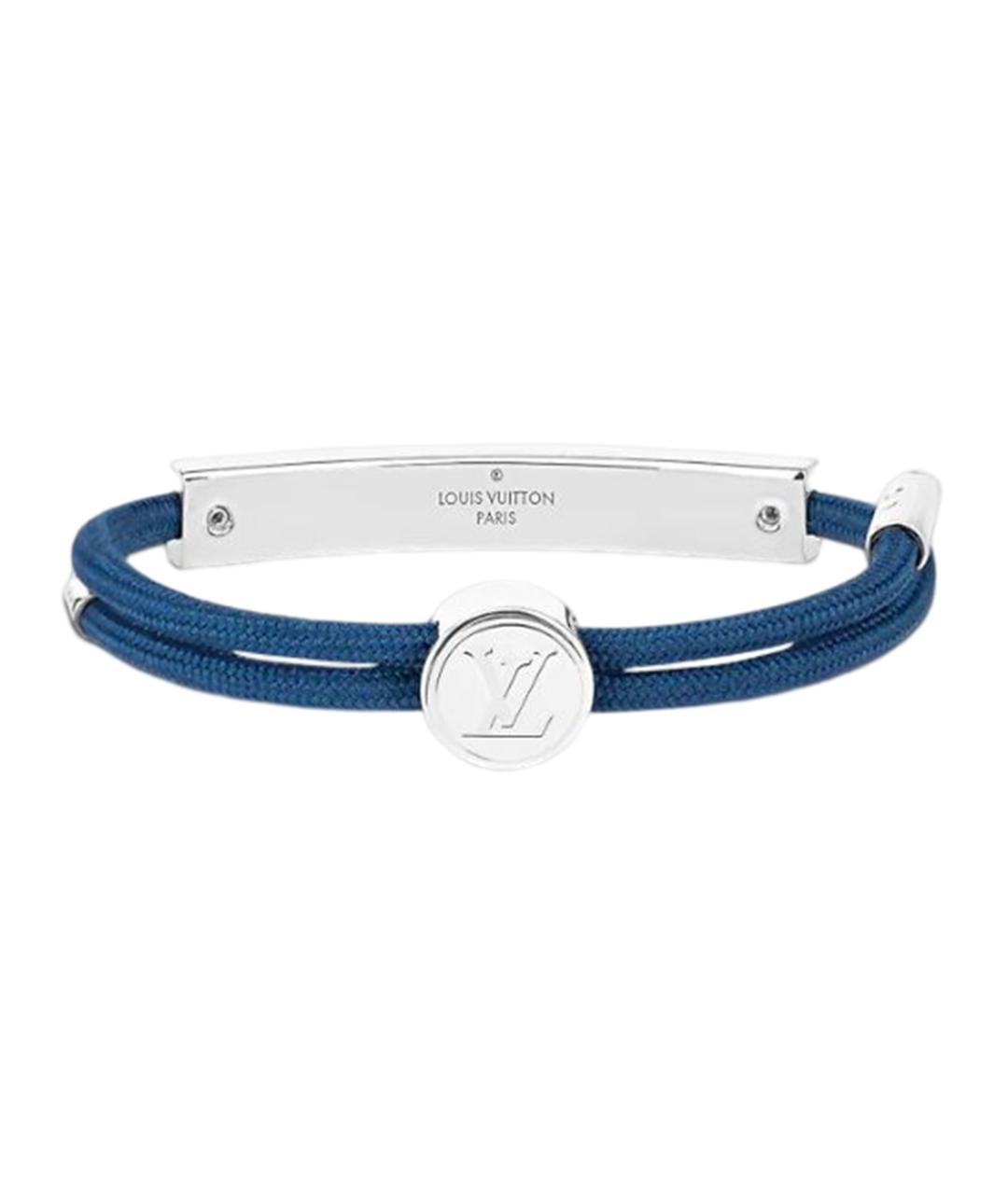 LOUIS VUITTON Синий металлический браслет, фото 3