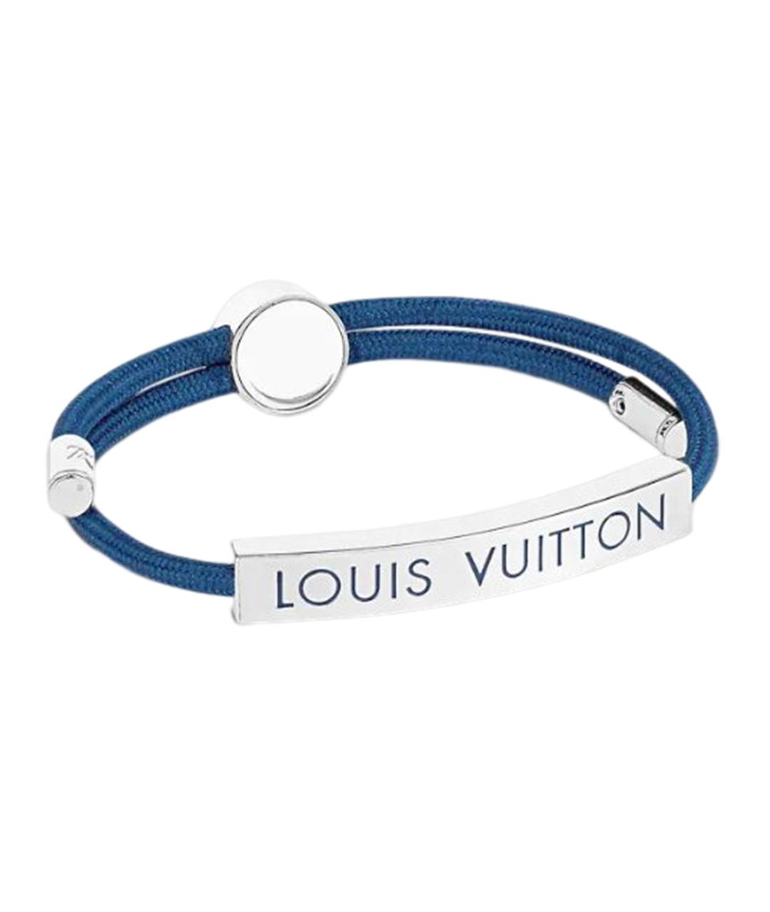 LOUIS VUITTON Синий металлический браслет, фото 2