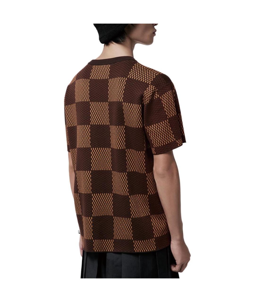 LOUIS VUITTON Коричневая футболка, фото 5