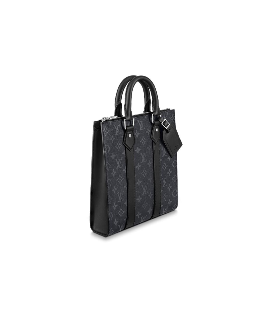 LOUIS VUITTON Черная кожаная сумка на плечо, фото 2