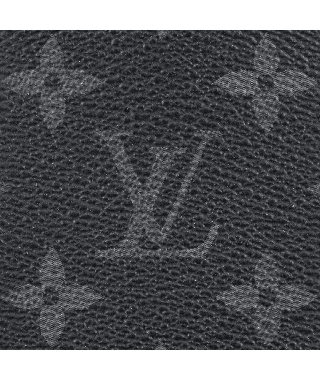 LOUIS VUITTON Черная кожаная сумка на плечо, фото 6