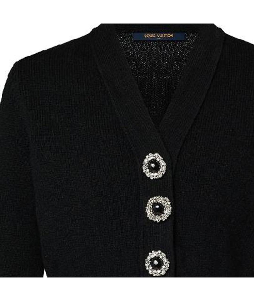 LOUIS VUITTON Черный кардиган, фото 5