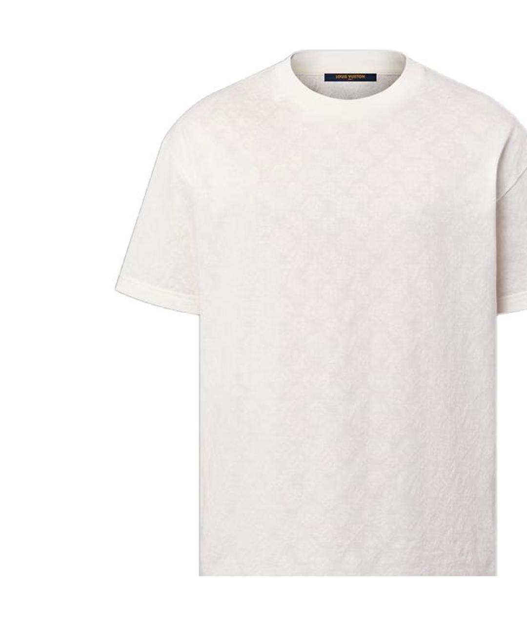 LOUIS VUITTON Белая хлопковая футболка, фото 2