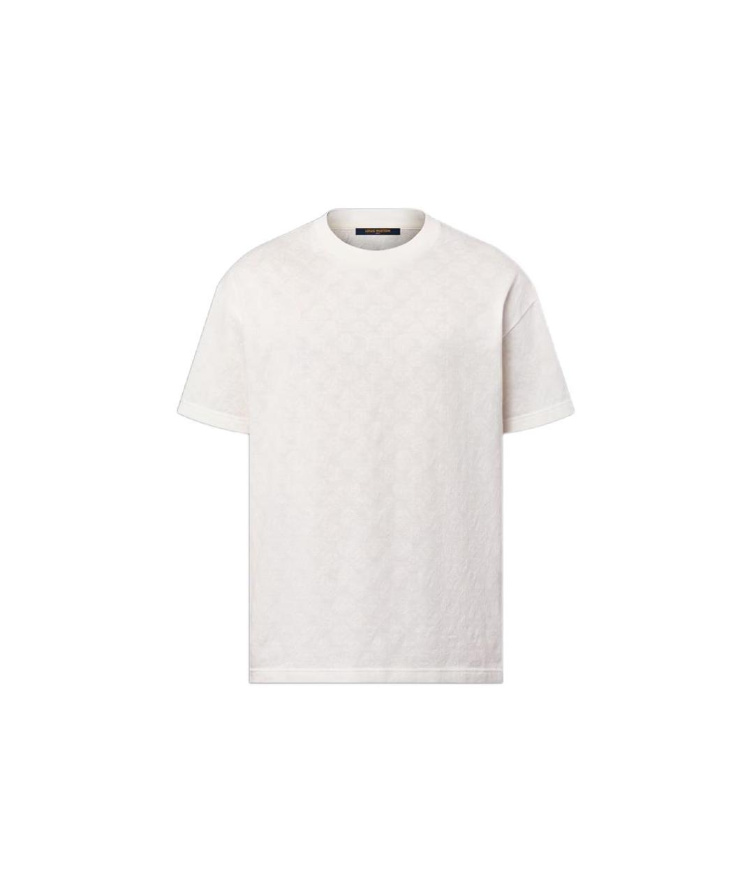 LOUIS VUITTON Белая хлопковая футболка, фото 3