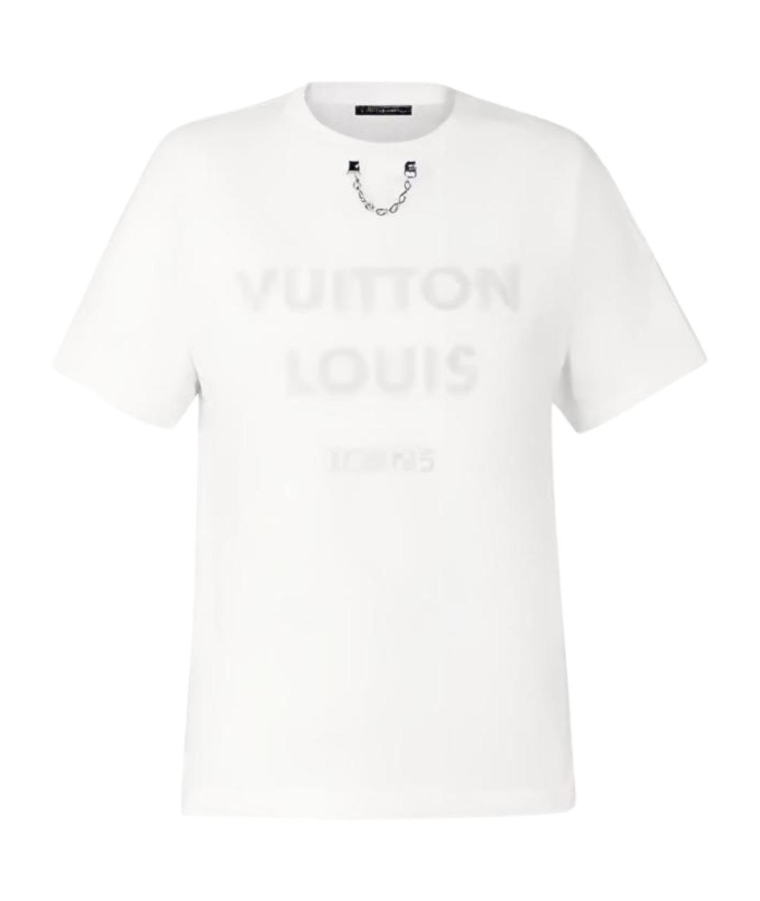 LOUIS VUITTON Белая хлопковая футболка, фото 1