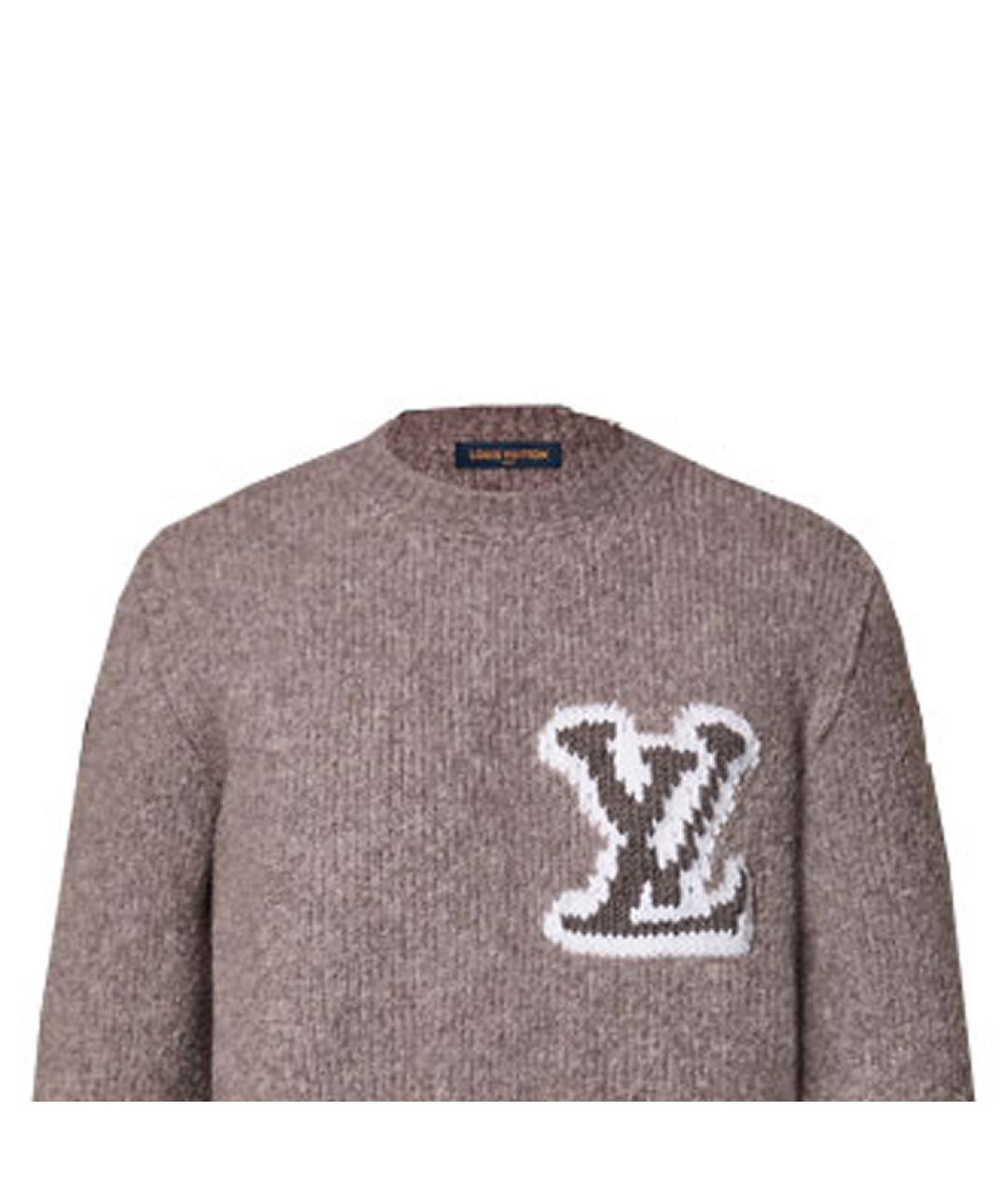 LOUIS VUITTON Коричневый джемпер / свитер, фото 3