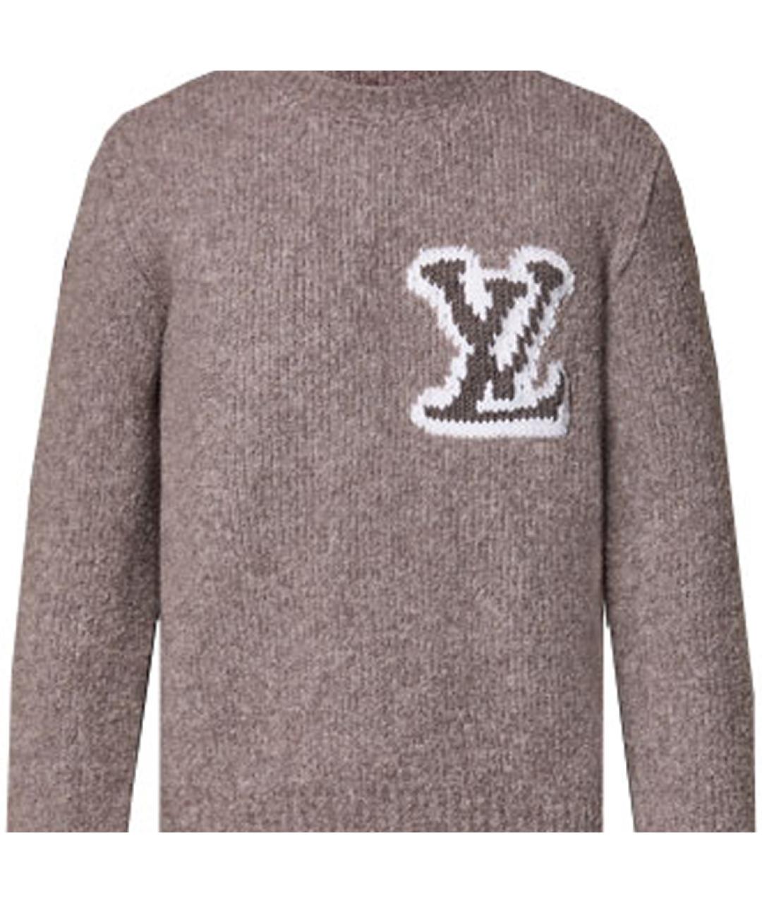 LOUIS VUITTON Коричневый джемпер / свитер, фото 5