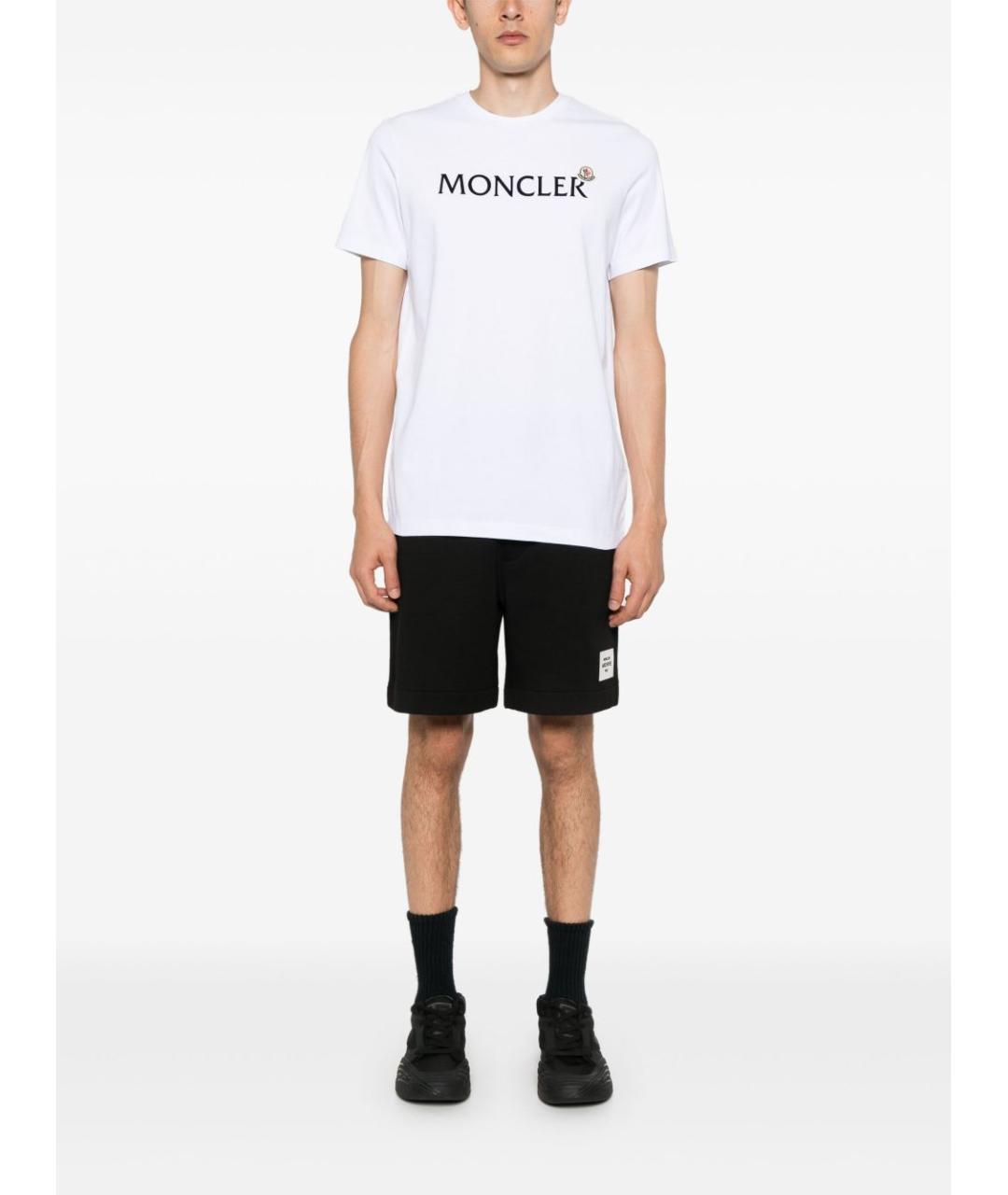 MONCLER Белая хлопковая футболка, фото 5