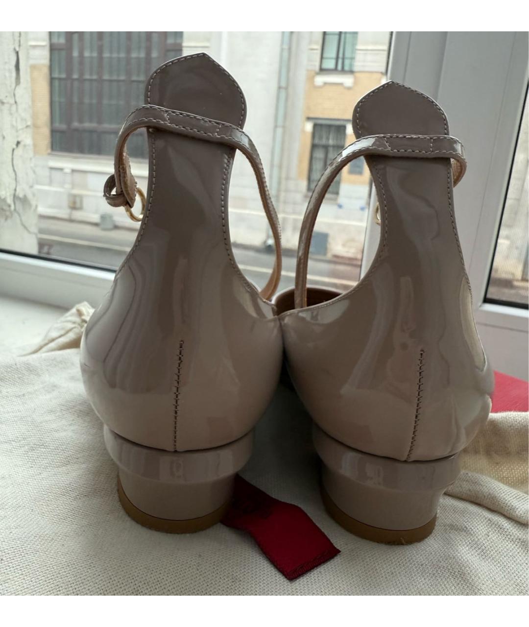 VALENTINO Розовые туфли из лакированной кожи, фото 4