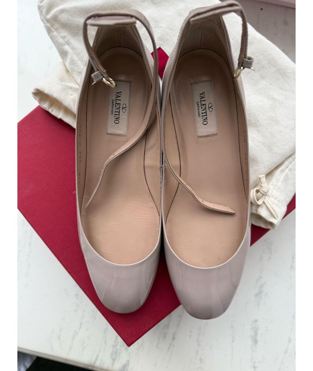 VALENTINO Розовые туфли из лакированной кожи, фото 3