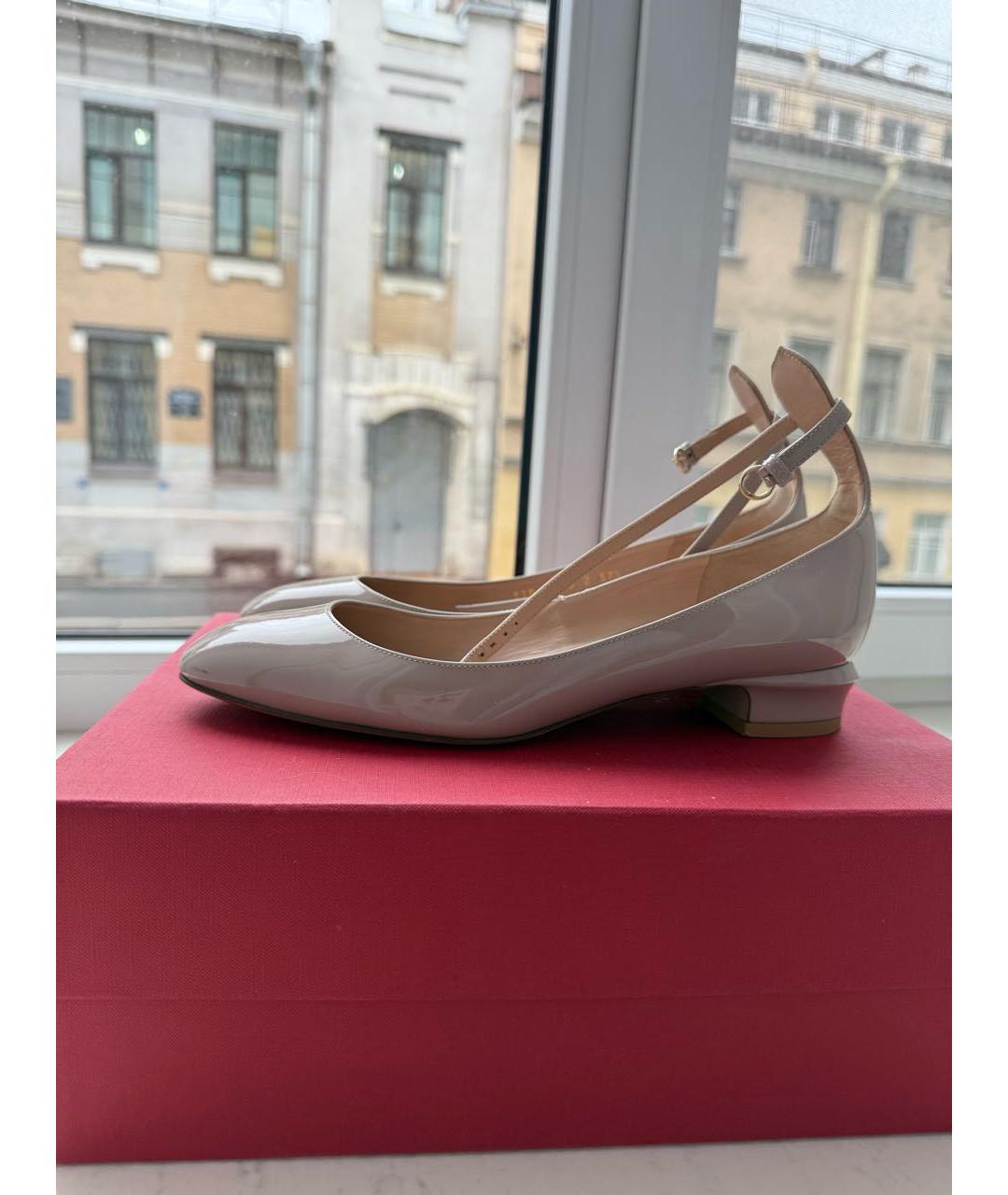 VALENTINO Розовые туфли из лакированной кожи, фото 5