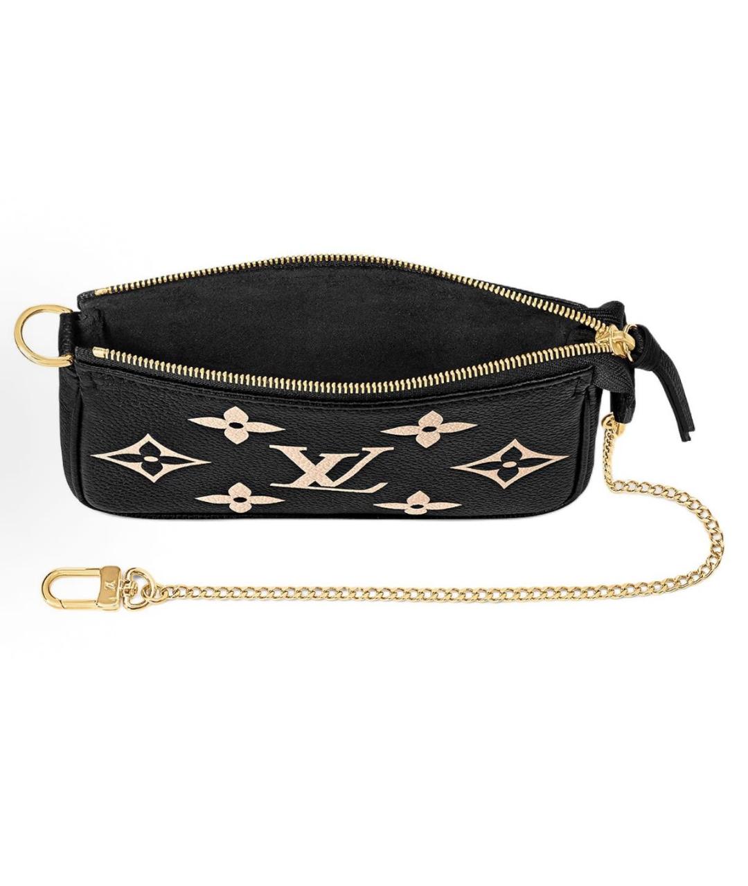 LOUIS VUITTON Черная кожаная сумка с короткими ручками, фото 4