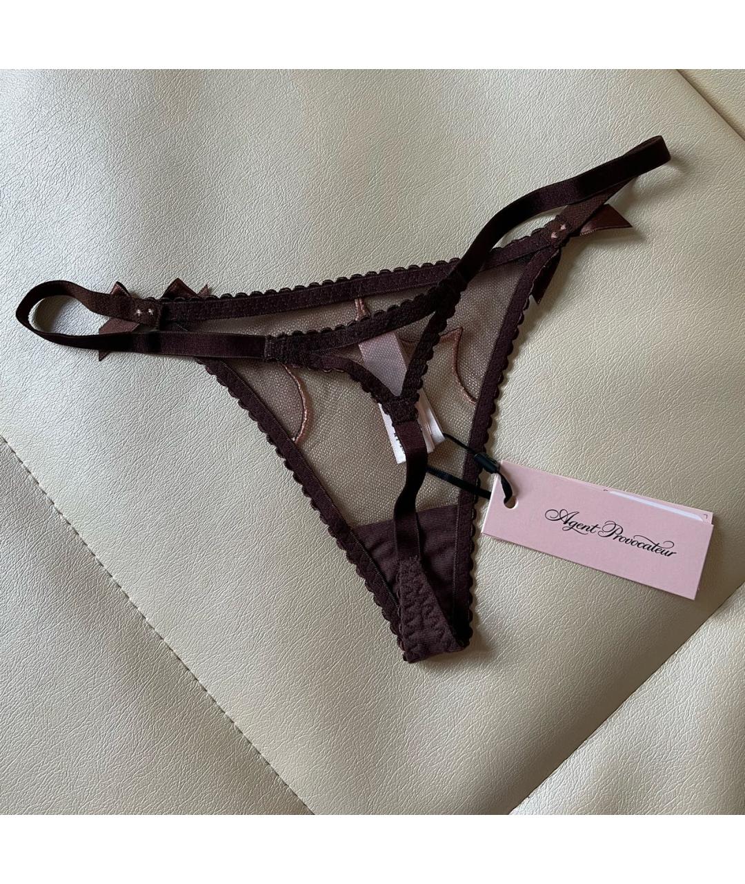 AGENT PROVOCATEUR Коричневые трусы, фото 6