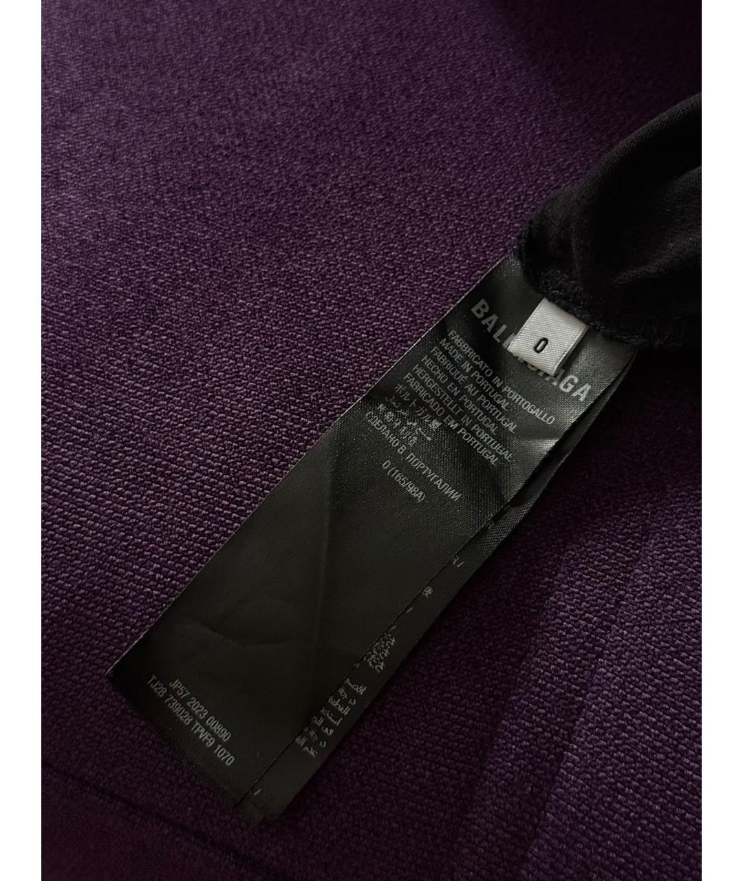 BALENCIAGA Черная хлопковая футболка, фото 4