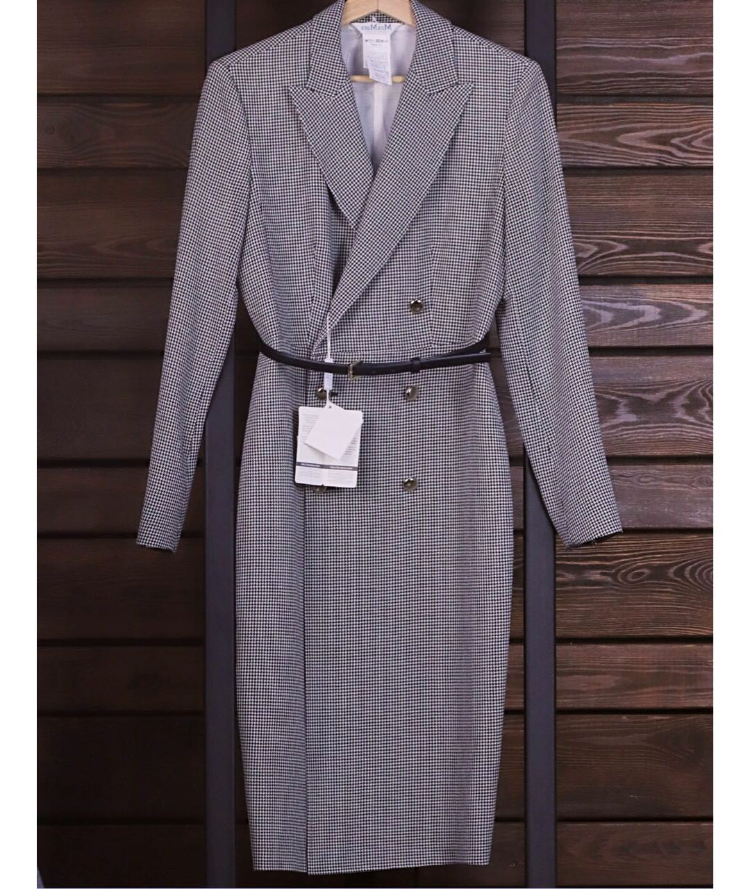 MAX MARA Серое шерстяное повседневное платье, фото 6