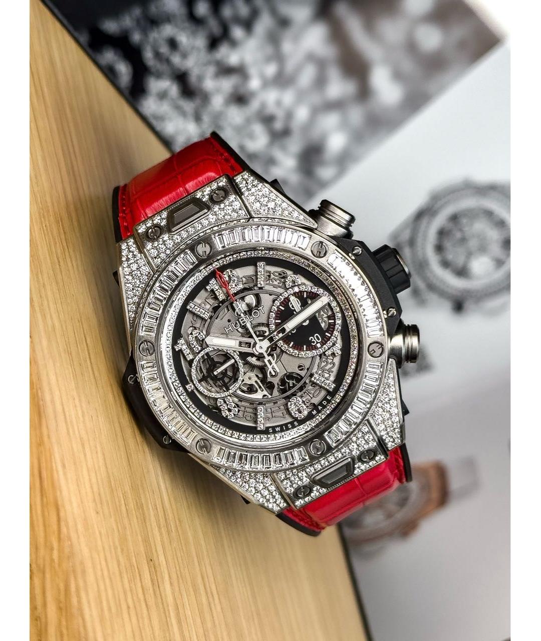 HUBLOT Серебряные часы из белого золота, фото 5
