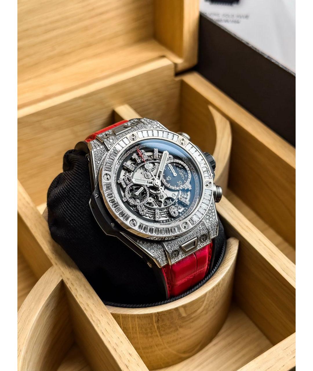 HUBLOT Серебряные часы из белого золота, фото 7