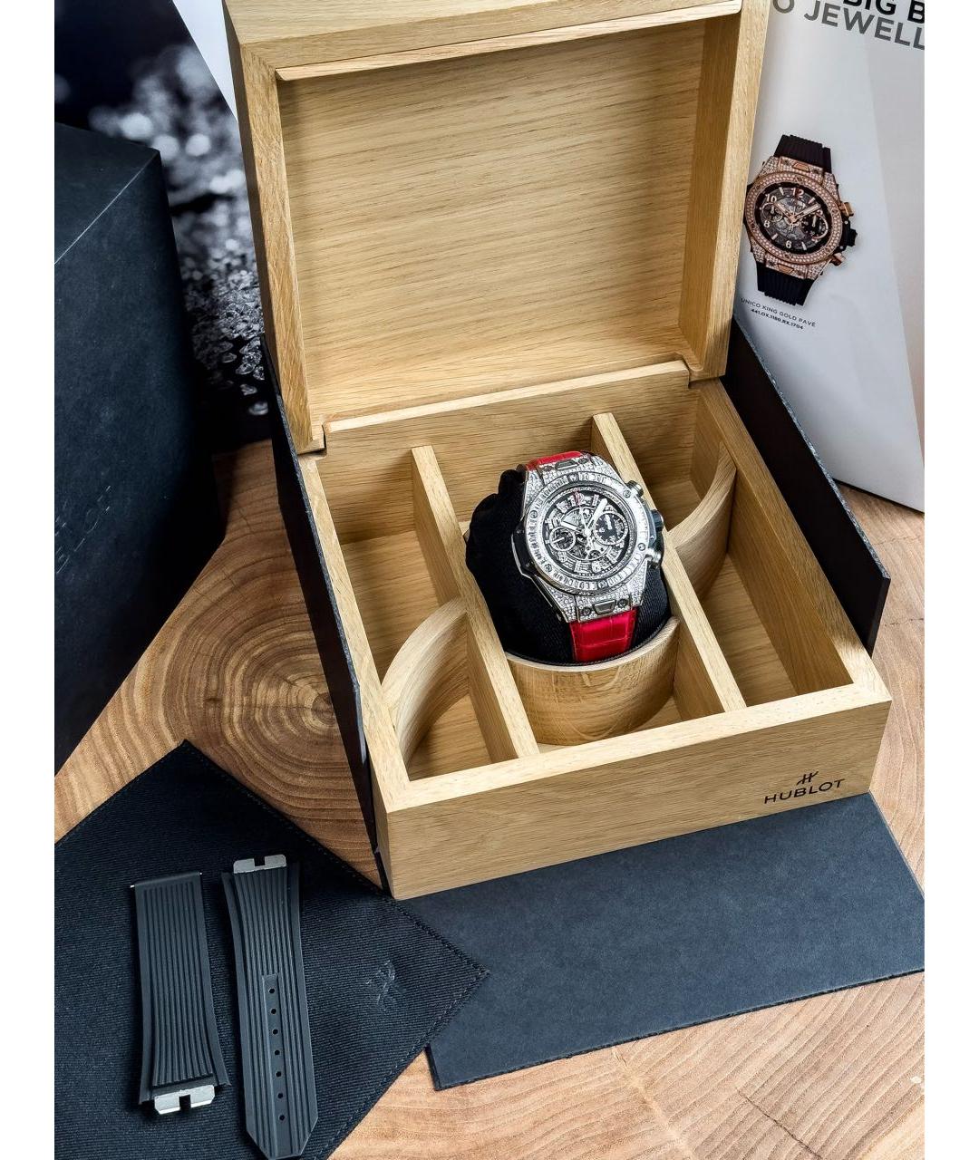 HUBLOT Серебряные часы из белого золота, фото 6