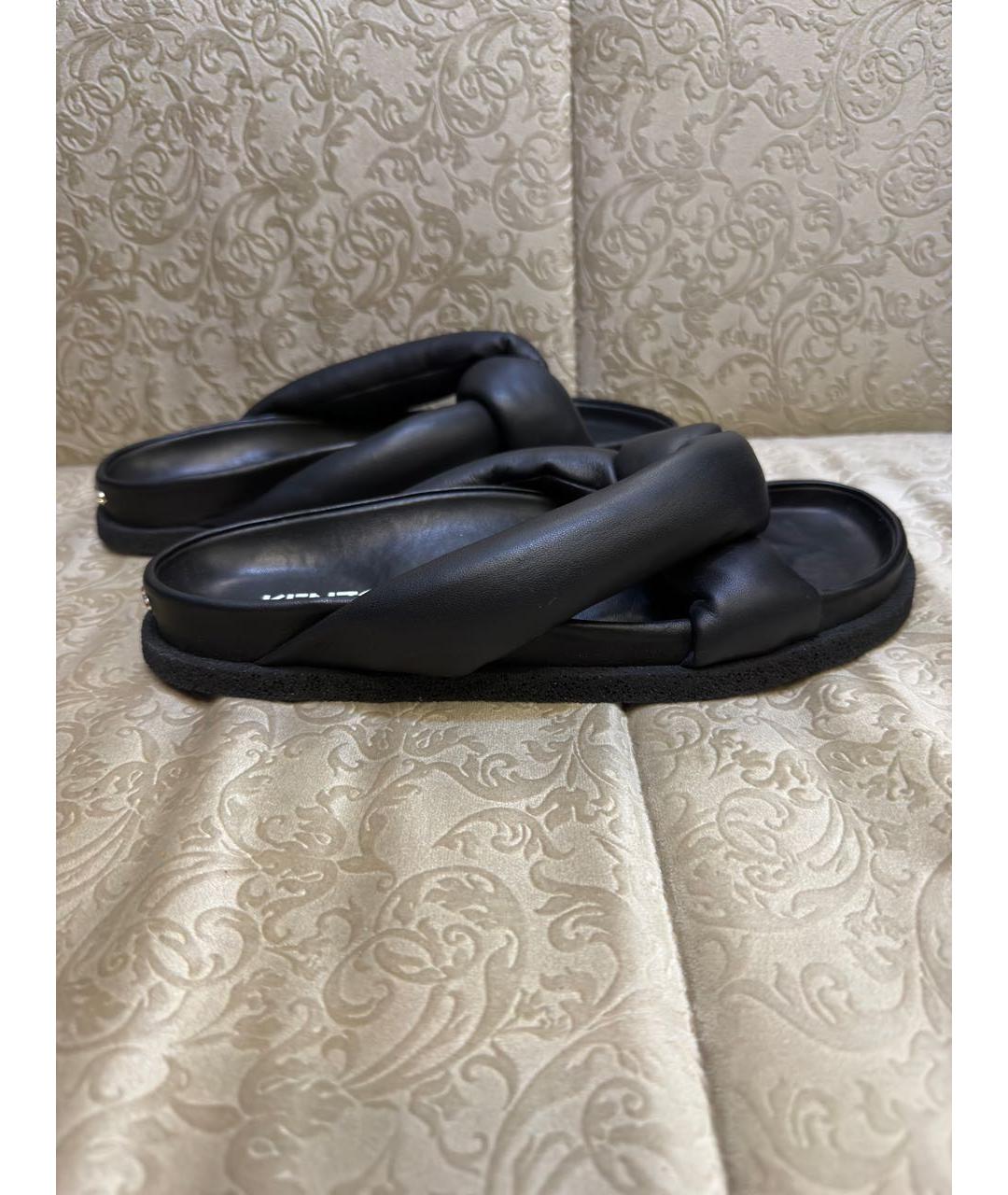 KENZO Черные кожаные сандалии, фото 7