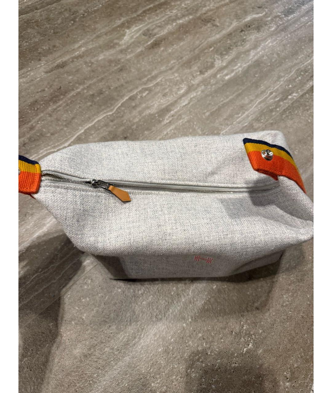 HERMES Серая пляжная сумка, фото 4