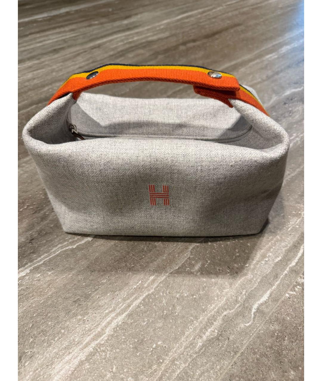HERMES Серая пляжная сумка, фото 5