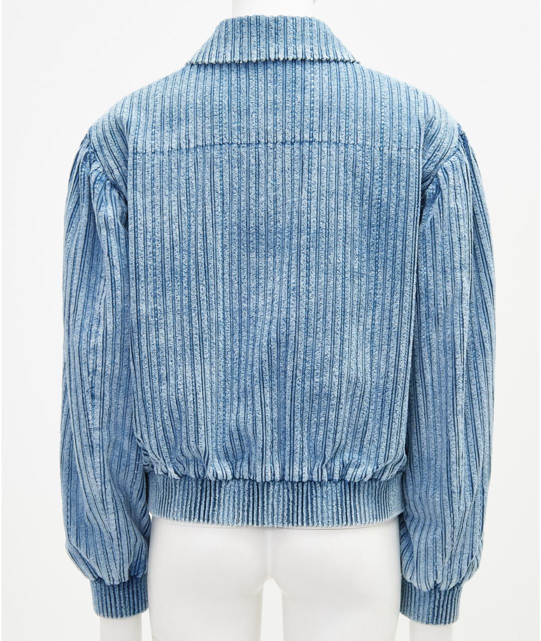 CHANEL Голубая хлопковая куртка, фото 4