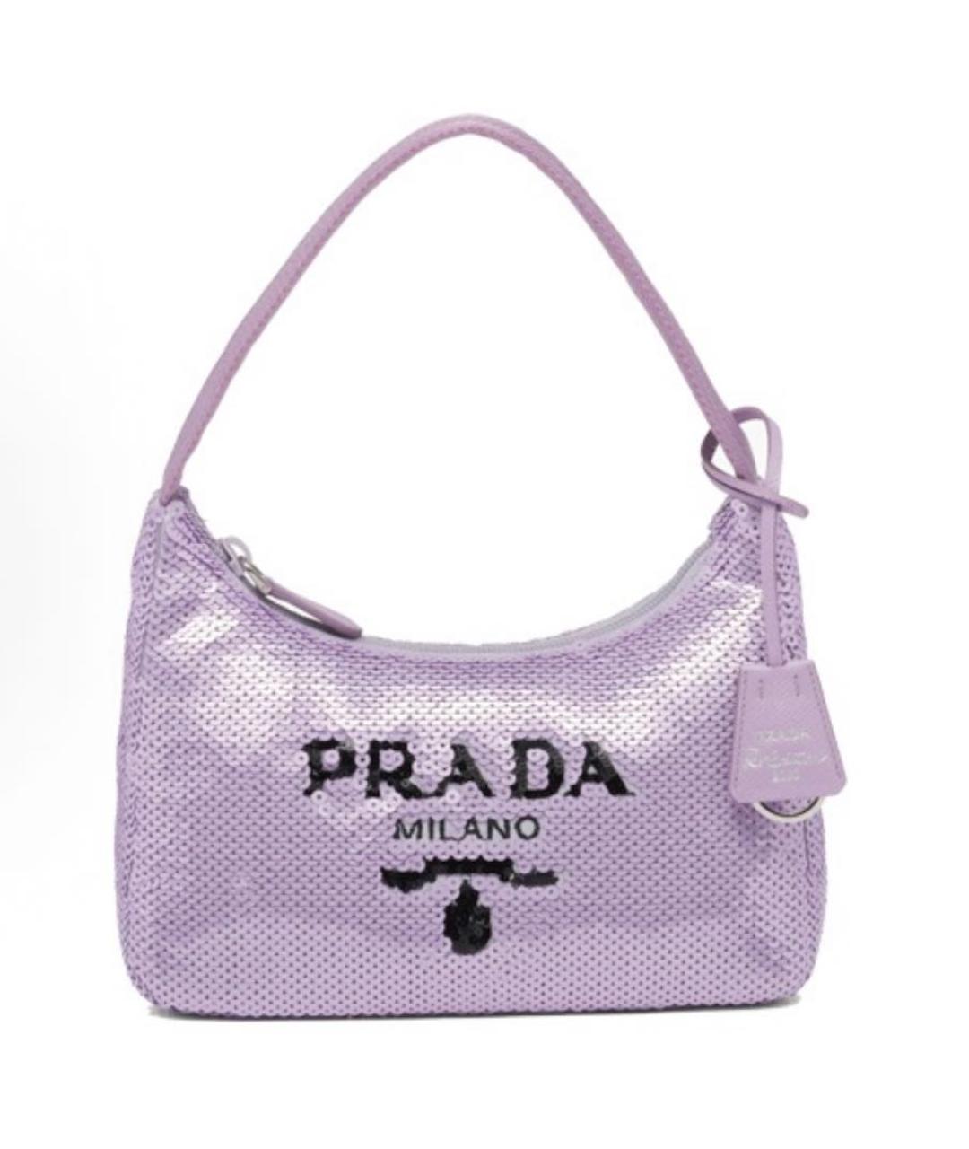 PRADA Фиолетовая сумка с короткими ручками, фото 5