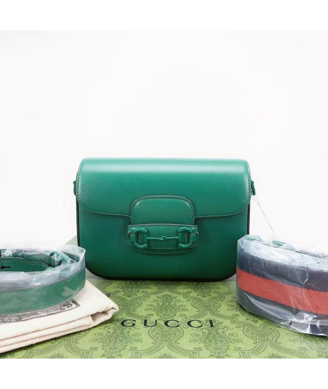 GUCCI Зеленая сумка через плечо, фото 2