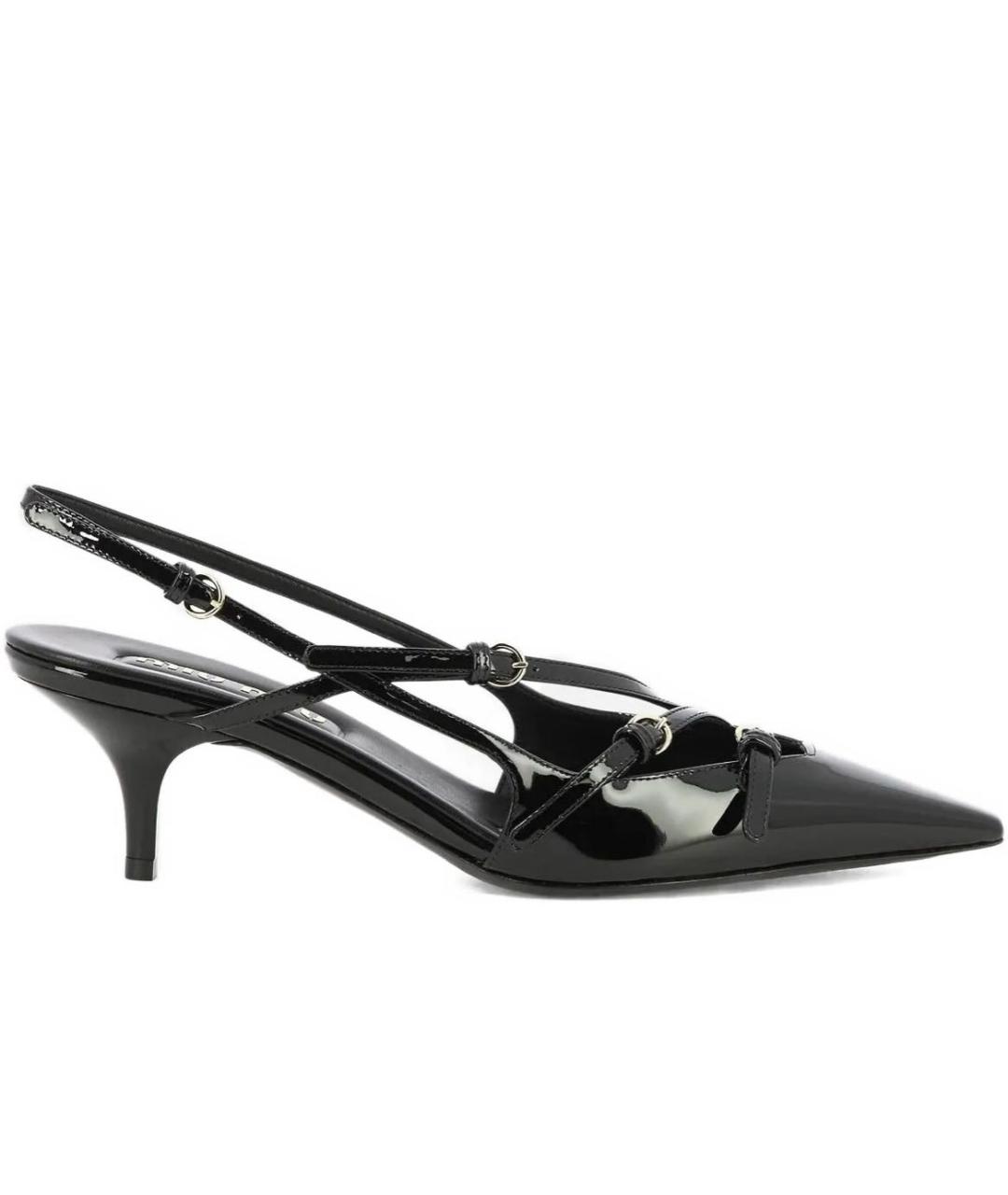 MIU MIU Черные туфли из лакированной кожи, фото 7