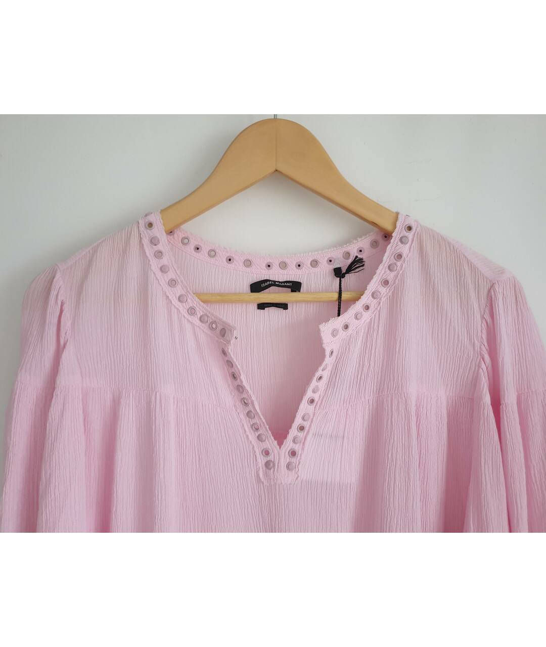 ISABEL MARANT Розовая хлопковая футболка, фото 6