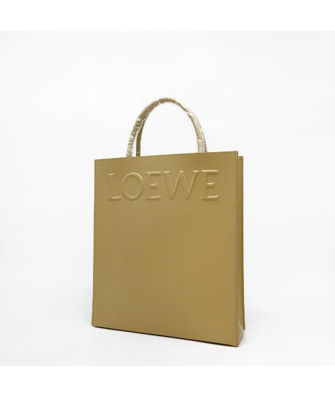 LOEWE Желтая сумка тоут, фото 4