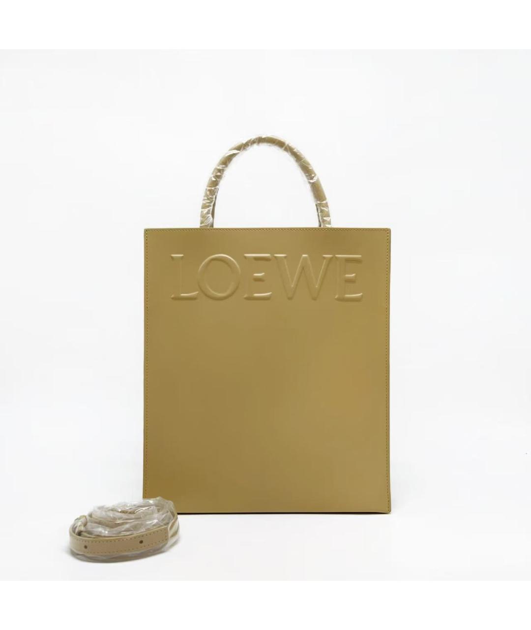 LOEWE Желтая сумка тоут, фото 3