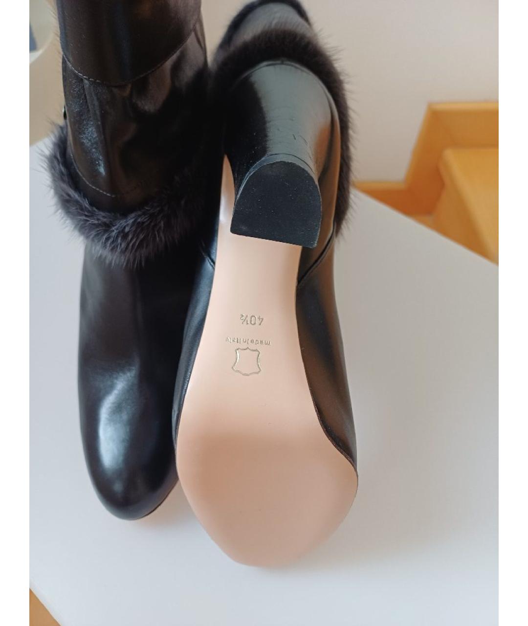 GIANVITO ROSSI Черные кожаные сапоги, фото 8