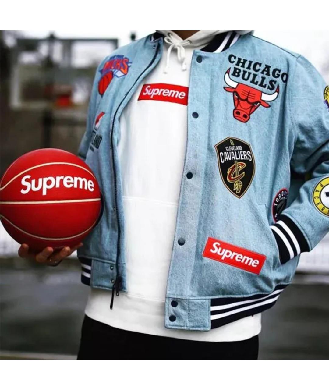 SUPREME Синяя куртка, фото 3