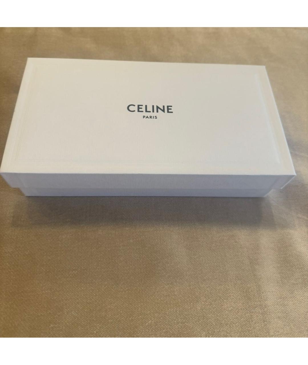CELINE Антрацитовые металлические солнцезащитные очки, фото 4