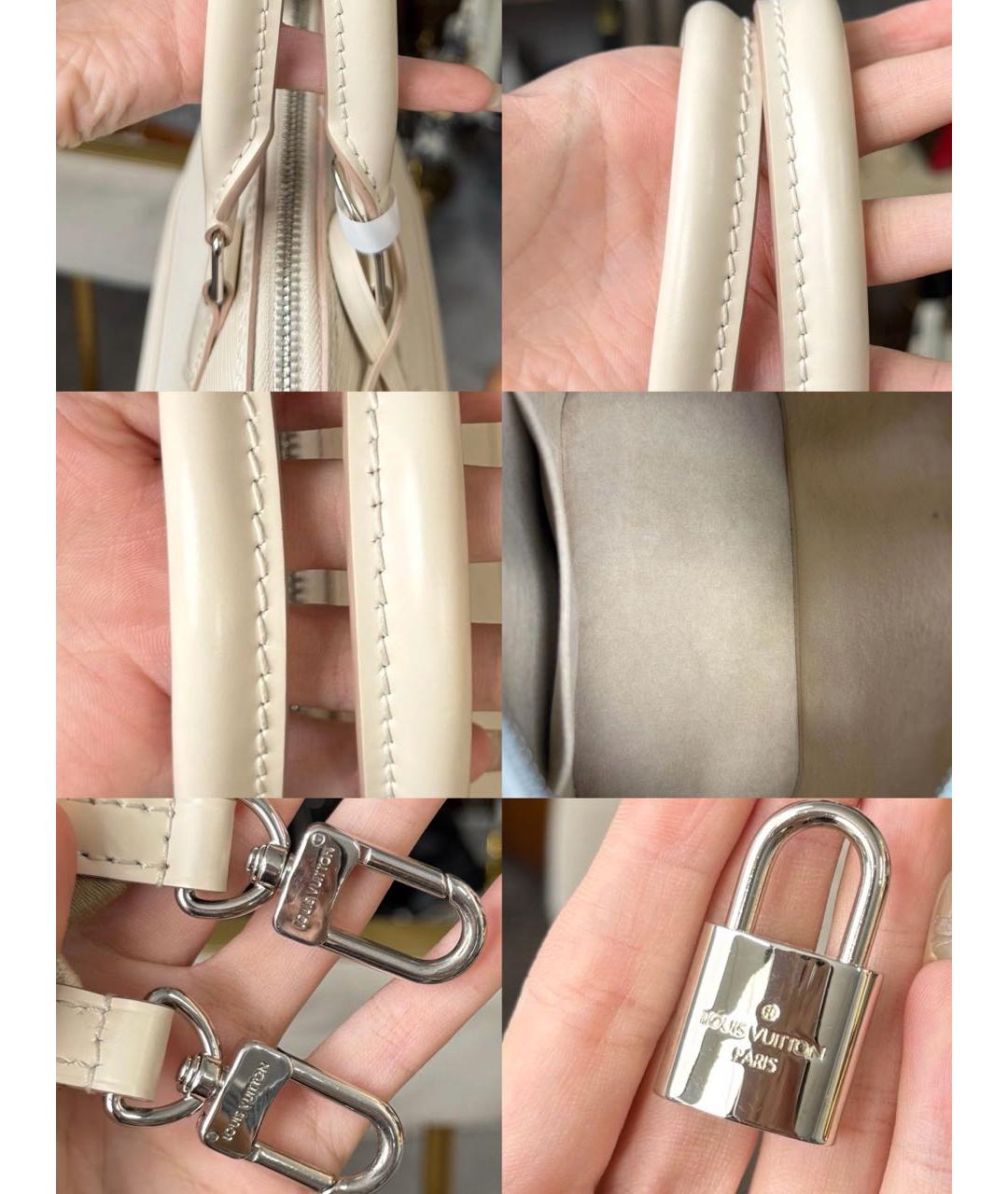 LOUIS VUITTON Белая сумка через плечо из искусственной кожи, фото 7