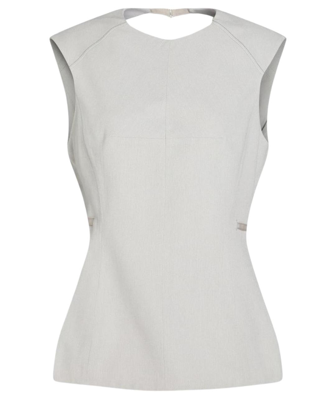 JACQUEMUS Серая вискозная блузы, фото 1