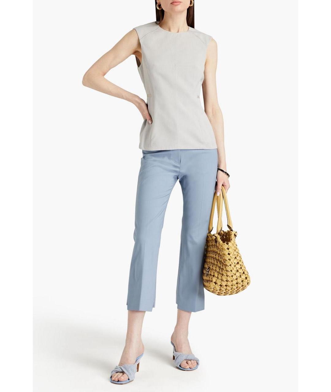 JACQUEMUS Серая вискозная блузы, фото 3