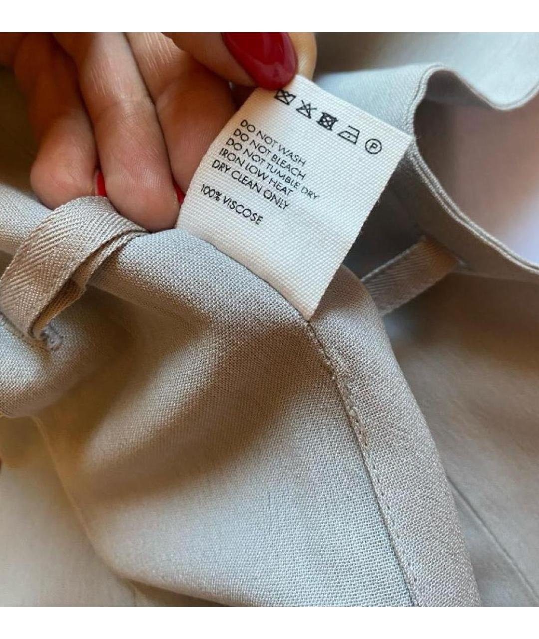 JACQUEMUS Серая вискозная блузы, фото 7