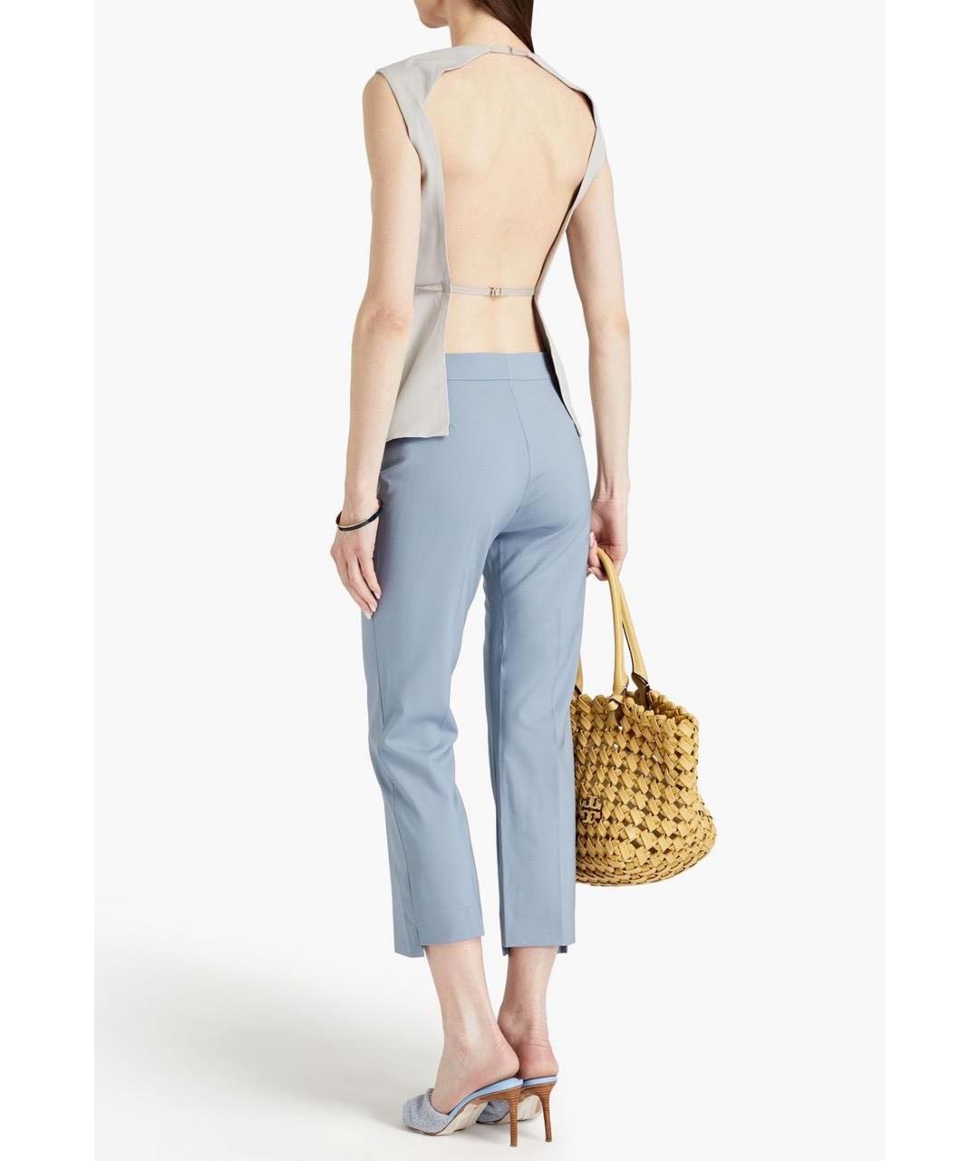 JACQUEMUS Серая вискозная блузы, фото 4